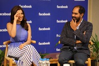 Krish and Shriya Saran at Facebook office